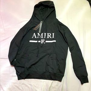 Men's Ma Bar Embroidery Hoodie Black (Size M)